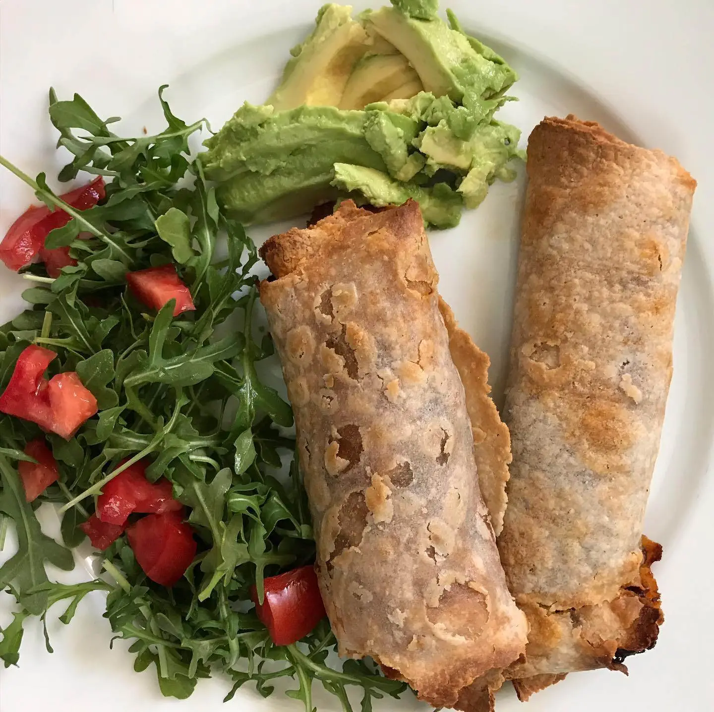 Air Fryer Taquitos with ground turkey, Black beans, and Kale