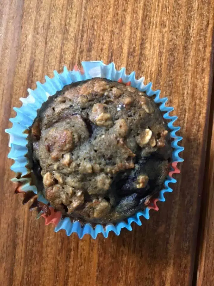 Simple Cherry Almond Oat Muffins