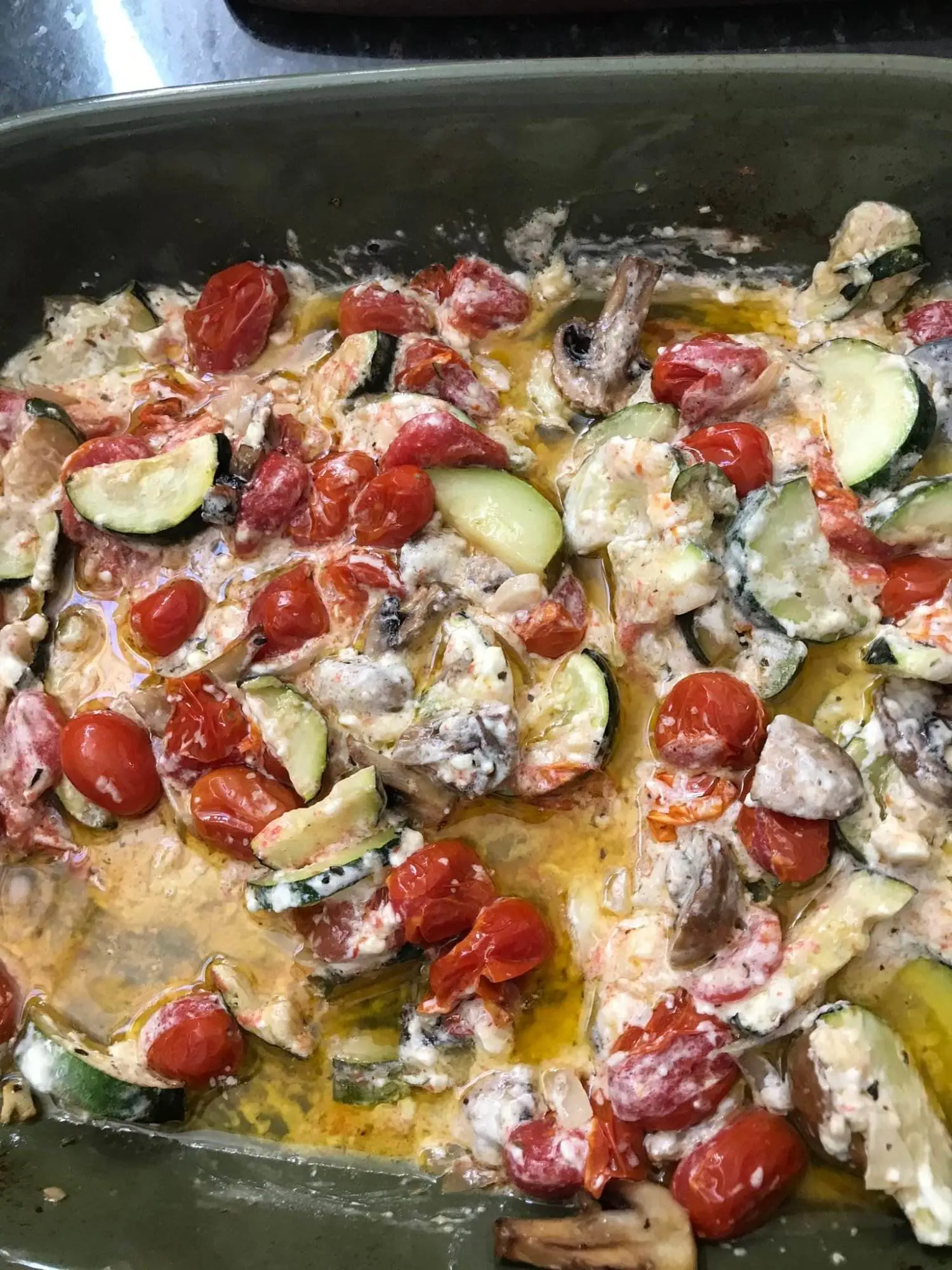 Easy Baked Feta Pasta with Roasted Vegetables